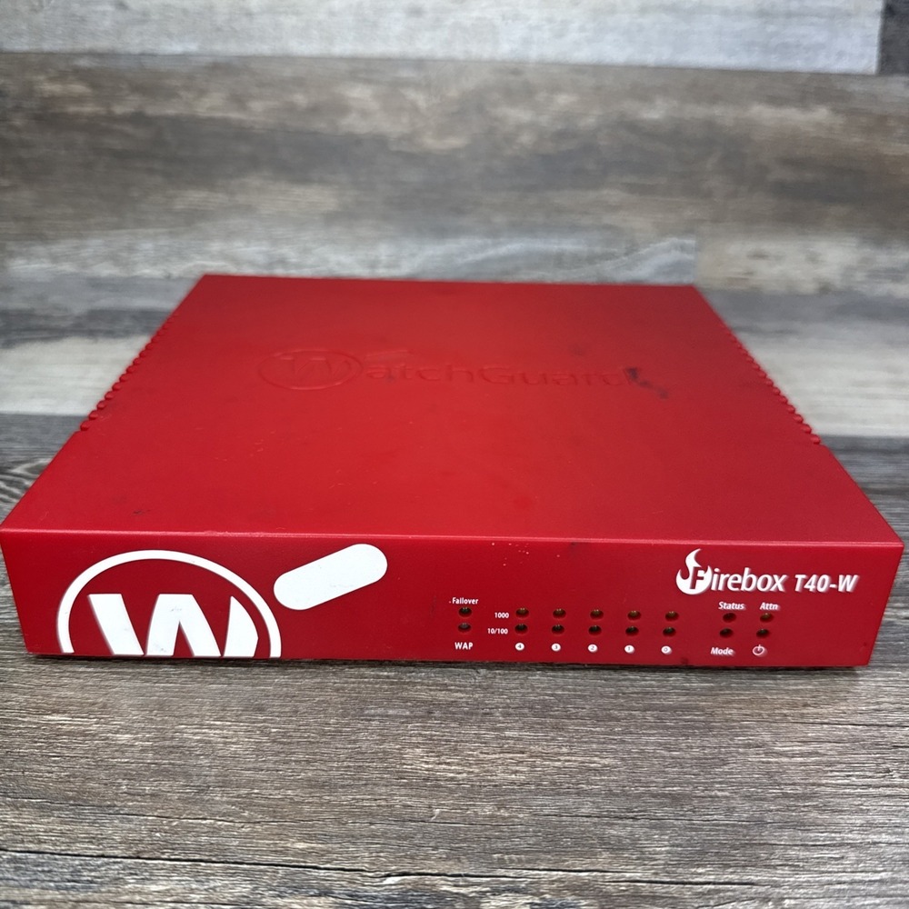 WatchGuard FireBox T40-W Network Security/Firewall Appliance * No A/c Adapter
